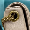 YSL becky beige lampskin leather chain bag