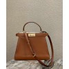 Peekaboo ISeeU Medium Brown leather bag
