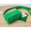 Bottega Veneta Mini Cassette Green Leather Bag