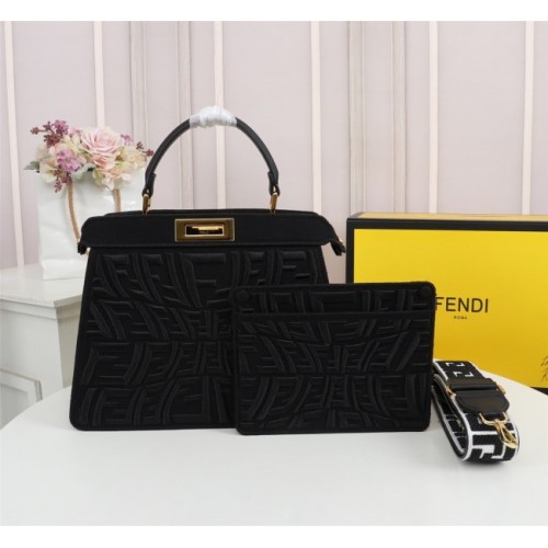 Fendi Peekaboo Iseeyou black tote bag