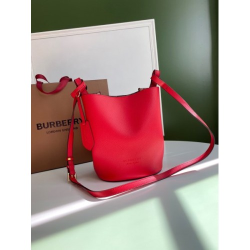 Burberry Haymarket small red tote bag