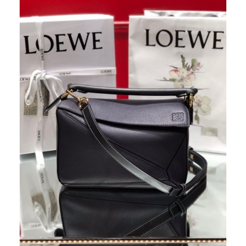 Loewe Tan Grained Small Puzzle Bag