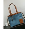 Loewe Cushion Tote Anagram jacquard and calfskin small bag