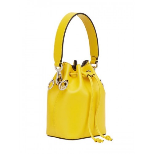 Fendi Mini Leather Mon Tresor Bucket Bag