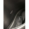 YSL LOULOU PUFFER LARGE BAG LAMBSKIN BLACK SILVER HARDWARE