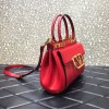 Valen Garavani Small Rock-stud Alcove Red Leather Bag