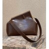 Fendi First Bag Crocodile Brown 32cm