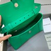 Balenciaga Downtown green shoulder bag