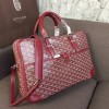 Goyard Ambassade PM document case red leather bag