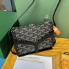 Goyard Minaudiere Coated Black Canvas Bag