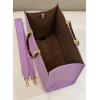 Fendi Sunshine Medium Purple Leather Shopper Bag