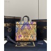 FENDI Sunshine Fendace Printed FF colorful leather shopper