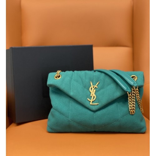 YSL Loulou Small Puffy matelassé leather bag