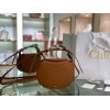 Chloe kiss purse in small grain calfskin brown