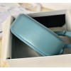 Celine Oval Cuir Triomphe blue calfskin bag