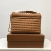 Burberry quilted brown leather shoulder bag