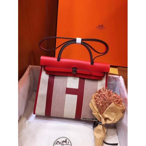 Hermes Herbag Red 31cm