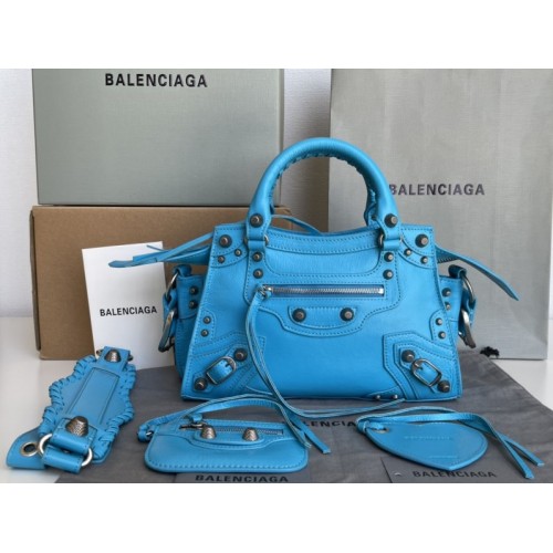 Balenciaga blue cagole XS handle bag