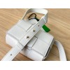 Bottega Veneta Mini Cassette White Leather Bag