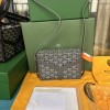 Goyard Minaudiere Coated Gray Canvas Bag