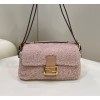 Baguette Multi Pink sheepskin bag