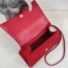 Balenciaga Hourglass S Rhinestone Red Bag