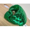 Bottega Veneta Mini Jodie Hobo green metallised leather bag