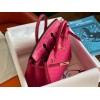 Hermes pink ostrich leather birkin 25