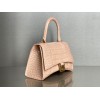 Balenciaga hourglass beige crocodile XS bag