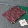 Goyard pouch dark red bag