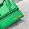Jaquemus Le Chiquito tote bag green leather 18cm