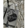 YSL Lou Mini Black Patent Bag