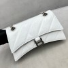 Balenciaga Crush small chain-strap white shoulder bag