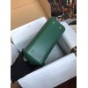 DG dauphine leather Sicily bag in green 25cm