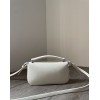 Fendi Baguette white patent leather phone pouch