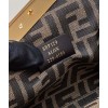 Fendi First small black braided leather bag