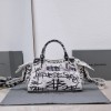 BALENCIAGA Neo Cagole City XS leather tote bag