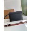 Burberry Note Vintage Check Crossbody All Black Bag