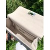 VALENTINO GARAVANI Crystal-embellished Roman stud white shoulder bag