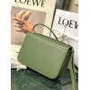 Loewe Goya leather shoulder bag in green