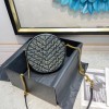 YSL Vinyle round camera denim bag