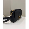 FENDI Baguette large black leather bag