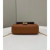 Fendi Easy 2 Baguette Brown Leather Bag