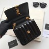YSL VICKY SHOULDER BAG BLACK 17.5cm