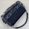 Fendi Baguette dark denim bag