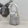 Fendi MON TRESOR net white leather bag