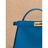 Peekaboo ISeeU Medium Blue leather bag