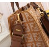 Fendi FF monogram totebag in brown F0608