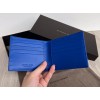 Bottega Veneta woven blue leather wallet