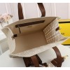 Fendi FF monogram totebag in white F0608